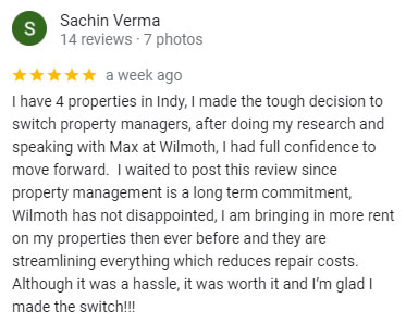 Google Review from Sachin V